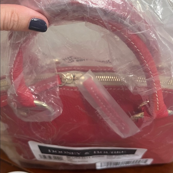 Dooney & Bourke Red Dome Satchel - Picture 8 of 8